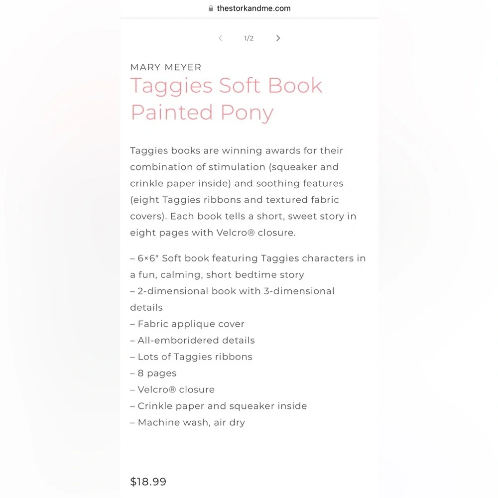 Taggies — Painted Pony Soft Book